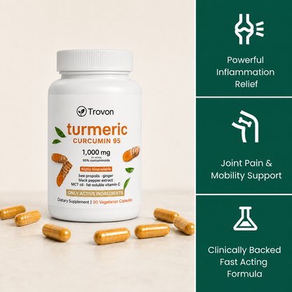 Move More Comfortably with Turmeric Curcumin (1,000mg)