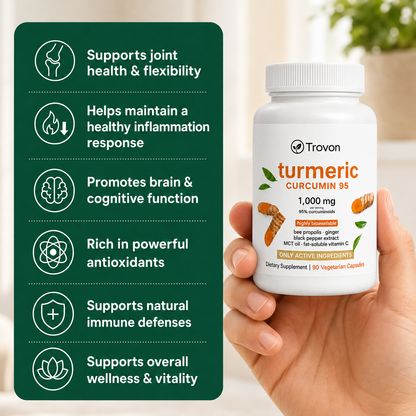 Move More Comfortably with Turmeric Curcumin (1,000mg)